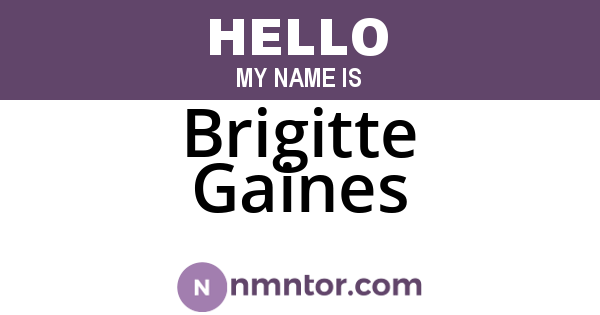 Brigitte Gaines