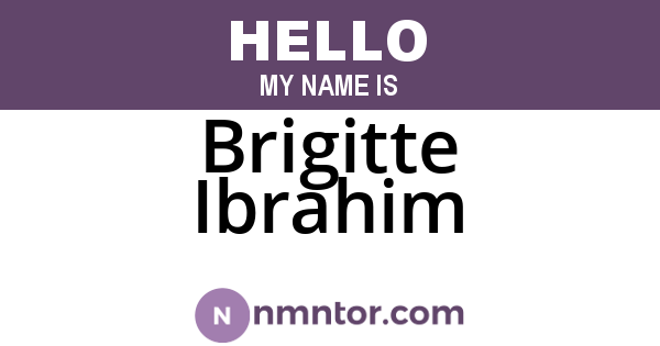 Brigitte Ibrahim