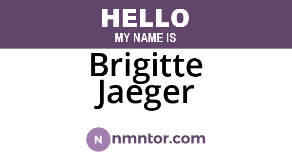 Brigitte Jaeger
