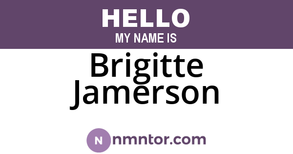 Brigitte Jamerson