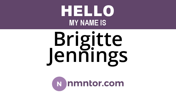 Brigitte Jennings