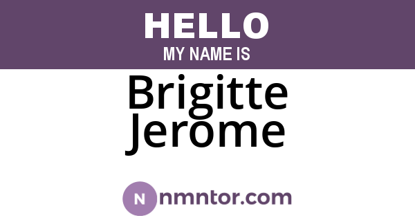 Brigitte Jerome