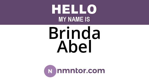 Brinda Abel