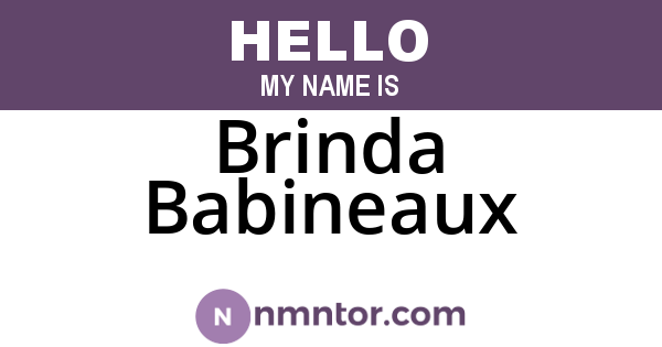 Brinda Babineaux