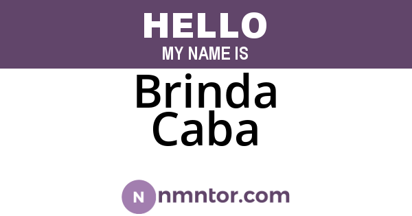 Brinda Caba