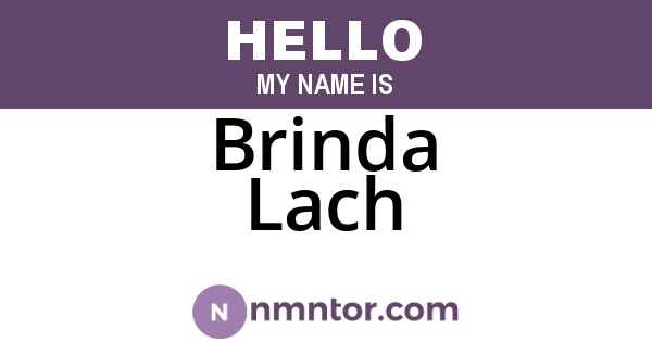 Brinda Lach