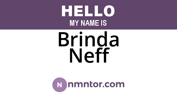 Brinda Neff