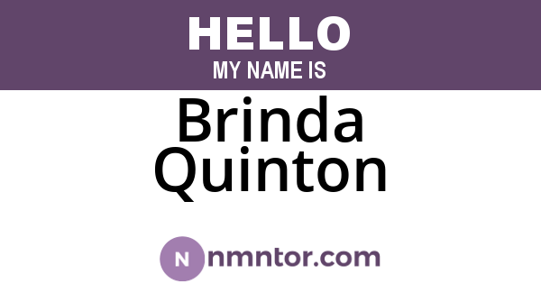 Brinda Quinton