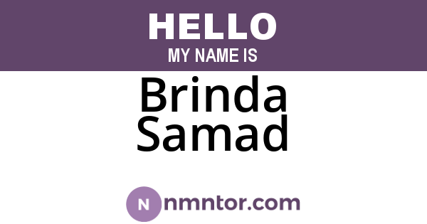 Brinda Samad