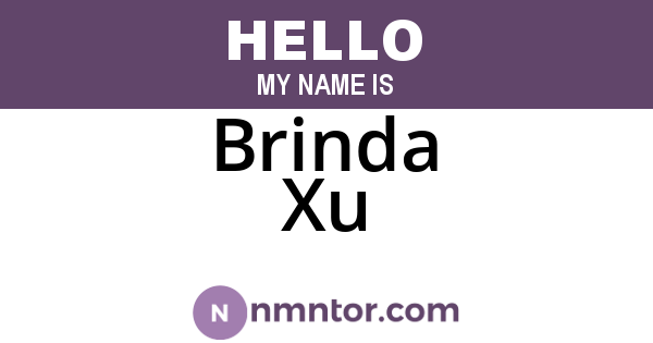 Brinda Xu