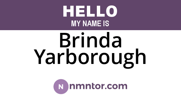 Brinda Yarborough