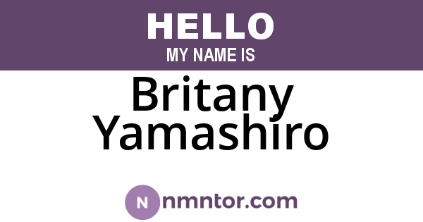 Britany Yamashiro