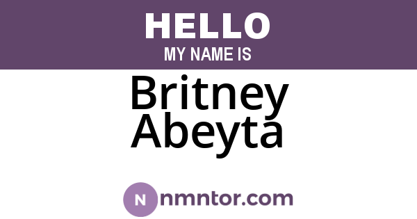 Britney Abeyta