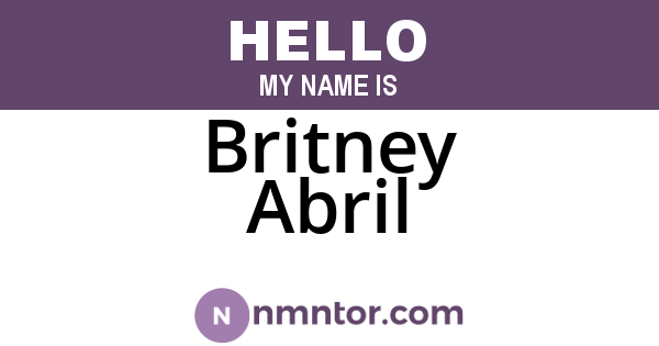 Britney Abril