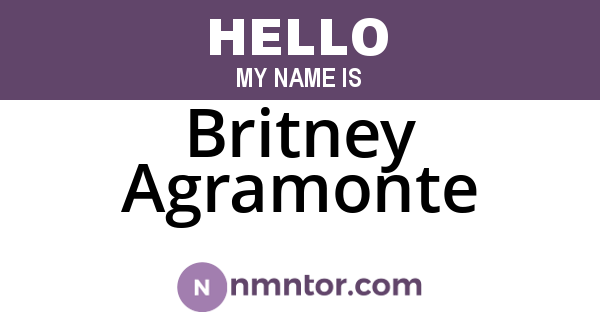 Britney Agramonte