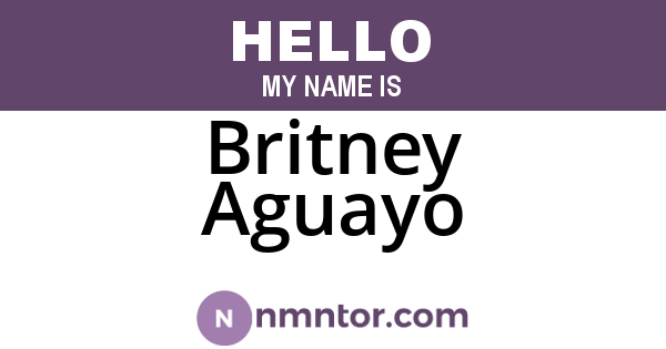Britney Aguayo
