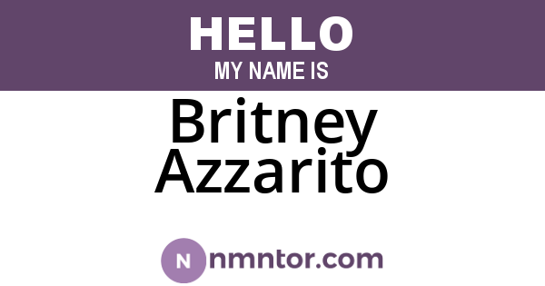 Britney Azzarito