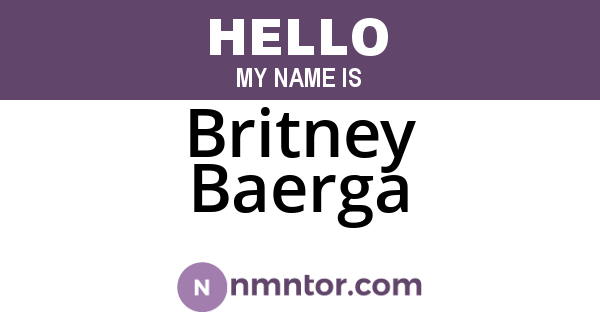Britney Baerga