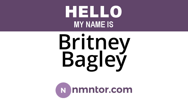 Britney Bagley