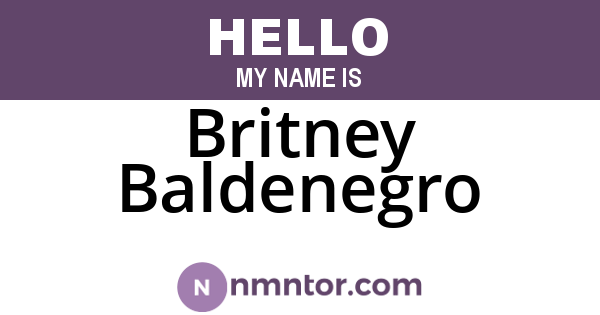 Britney Baldenegro