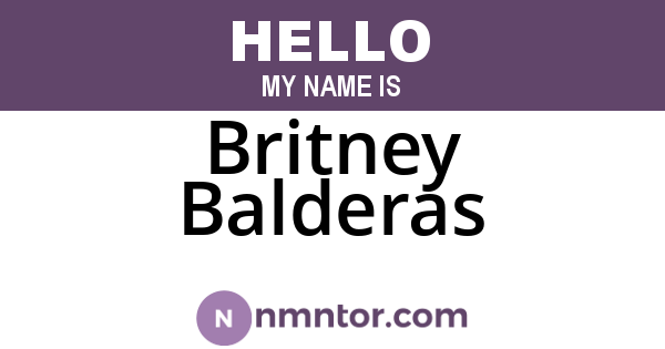 Britney Balderas
