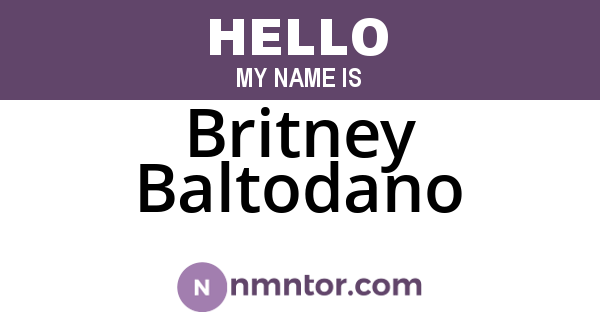 Britney Baltodano