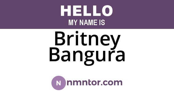Britney Bangura