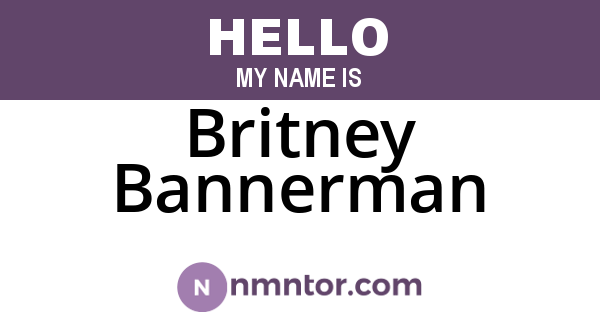 Britney Bannerman