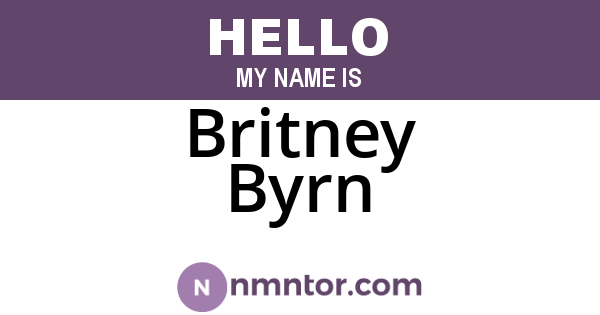 Britney Byrn