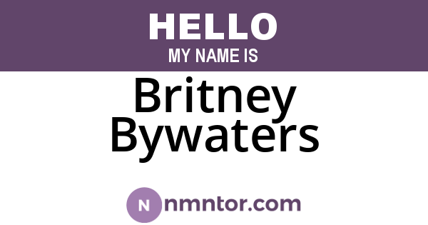 Britney Bywaters