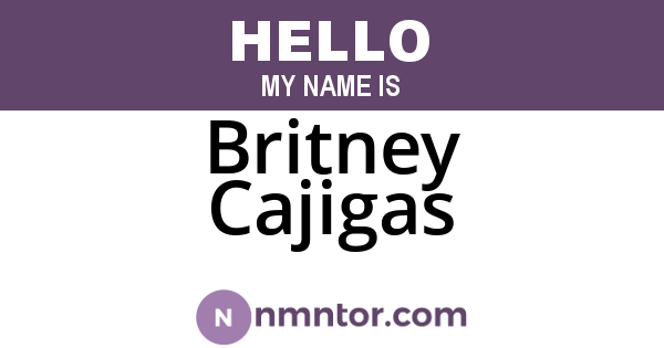 Britney Cajigas