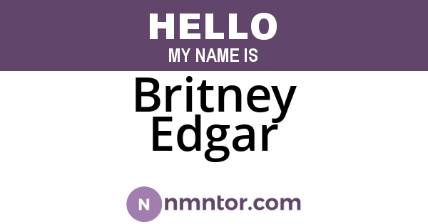 Britney Edgar