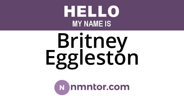 Britney Eggleston