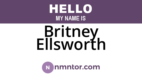 Britney Ellsworth