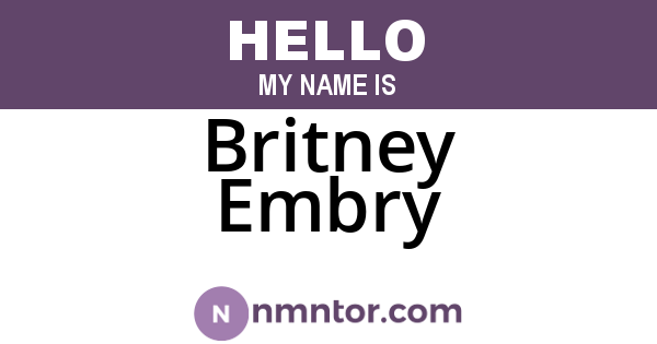 Britney Embry