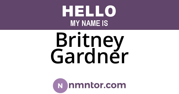 Britney Gardner
