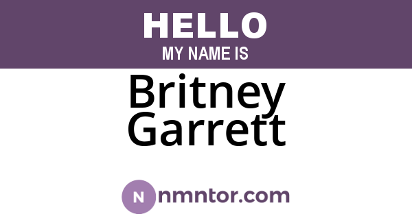 Britney Garrett