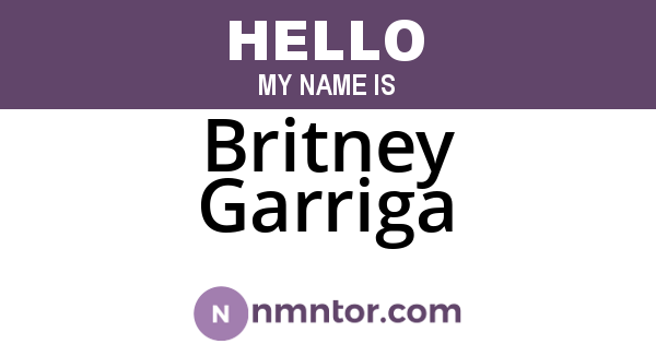 Britney Garriga