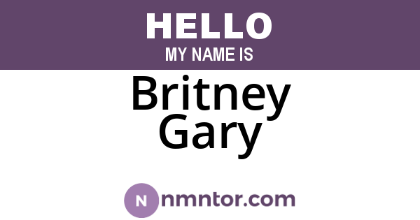 Britney Gary
