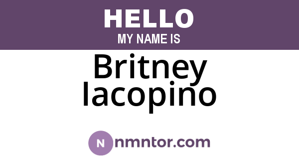 Britney Iacopino