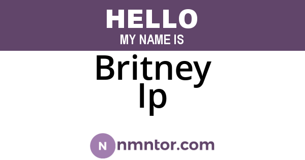 Britney Ip