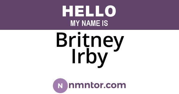 Britney Irby