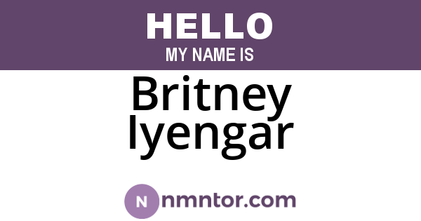 Britney Iyengar