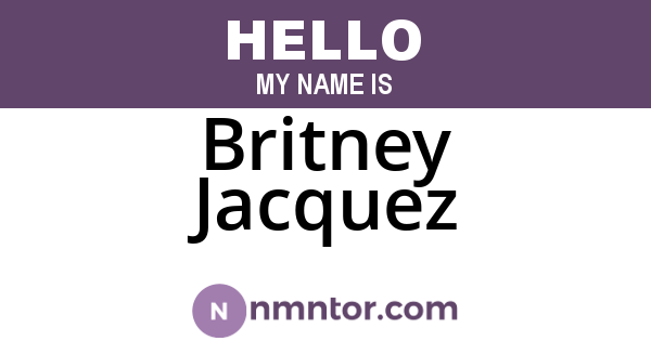 Britney Jacquez