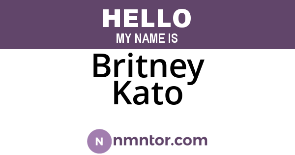 Britney Kato
