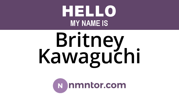 Britney Kawaguchi