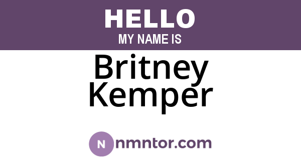 Britney Kemper