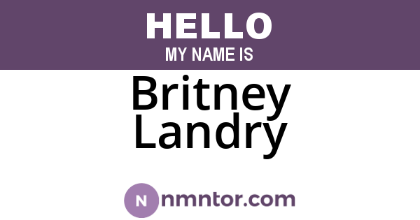 Britney Landry