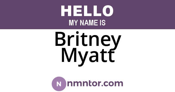 Britney Myatt