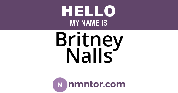 Britney Nalls